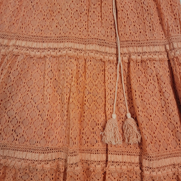 Coral Lace Maxi skirt - Picture 3 of 8